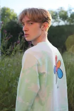 Лонгслив Салатовый Tie Dye