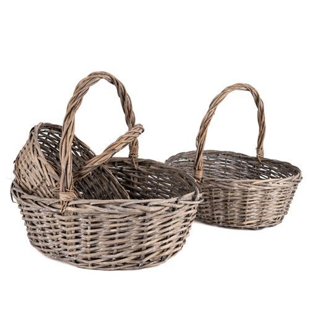 Корзина НАБОР/3шт (Ива) D38*35/D32*30/D27*25 КРУГ