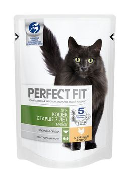 PERFECT FIT пауч для стерилизованных кошек старше 7 лет с курицей 75 г