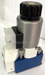 M-4SEW6Y3X/420MG24N9K4 - Гидрораспределитель седельного типа Ду 6 с электроуправлением на 420 бар, схема Y