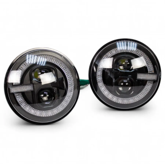 Фары Нива 4х4/Легенд в стиле Танк 300 с плавающими поворотниками (к-т)