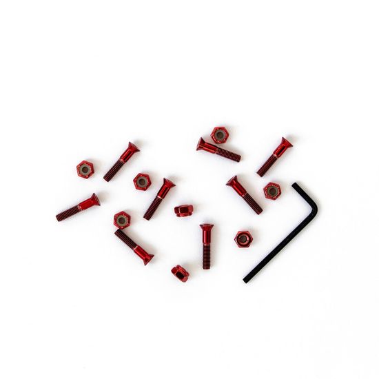 Комплект винтов Footwork SHINY RED шестигранник, с ключом