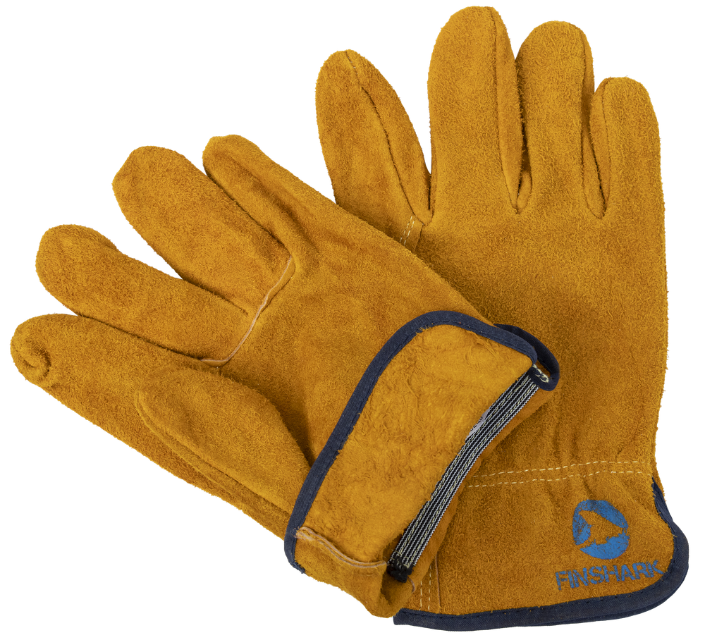 Перчатки цельноспилковые ДРАЙВЕР-FINSHARK желтые без подклада