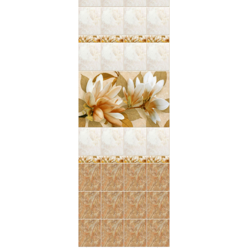 Панель ПВХ Novita 3D Магнолия бежевая 2700х250мм