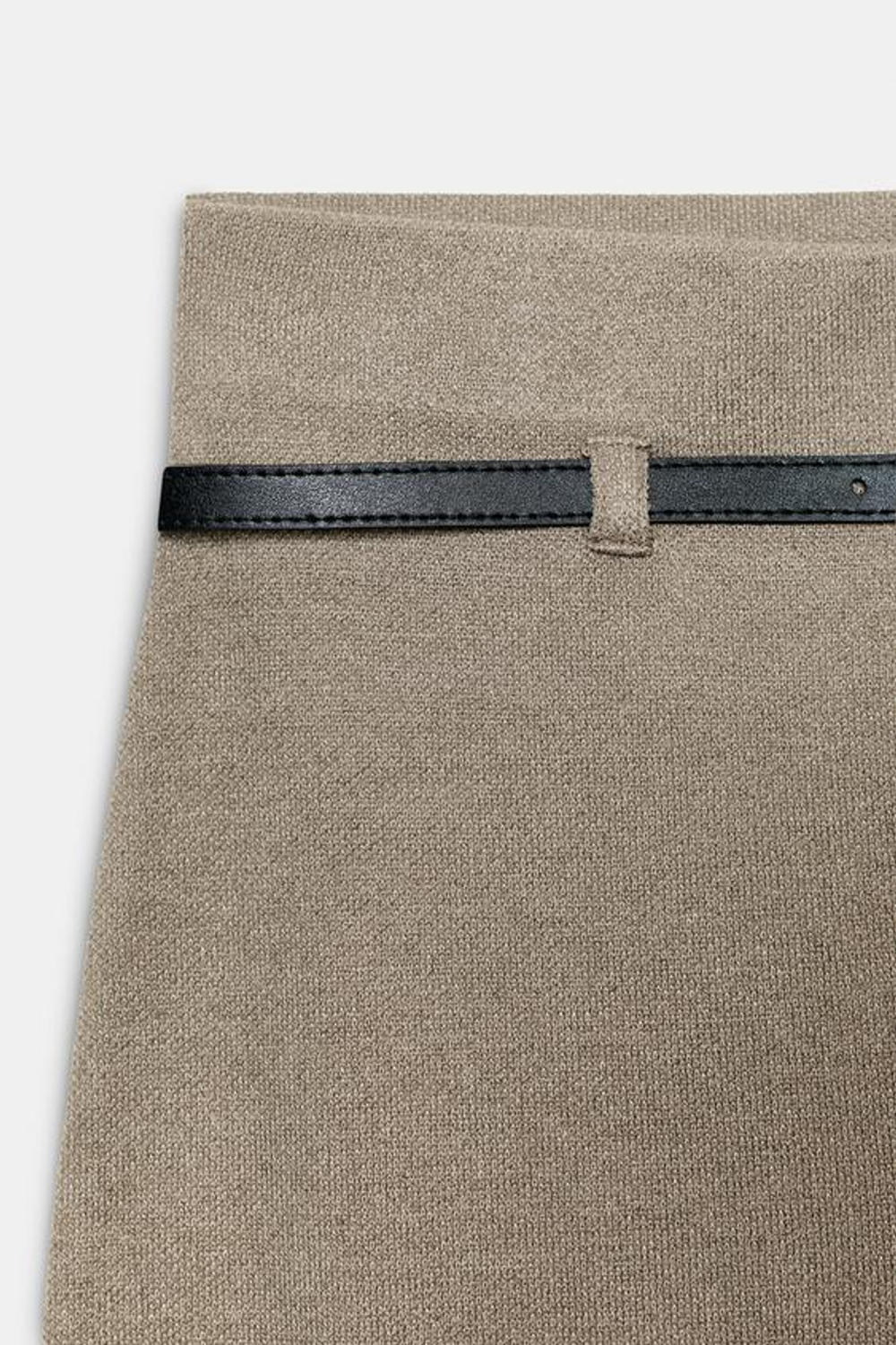 ZARA БРЮКИ ПАЛАЦЦО С РЕМНЕМ, БЕЖЕВЫЙ