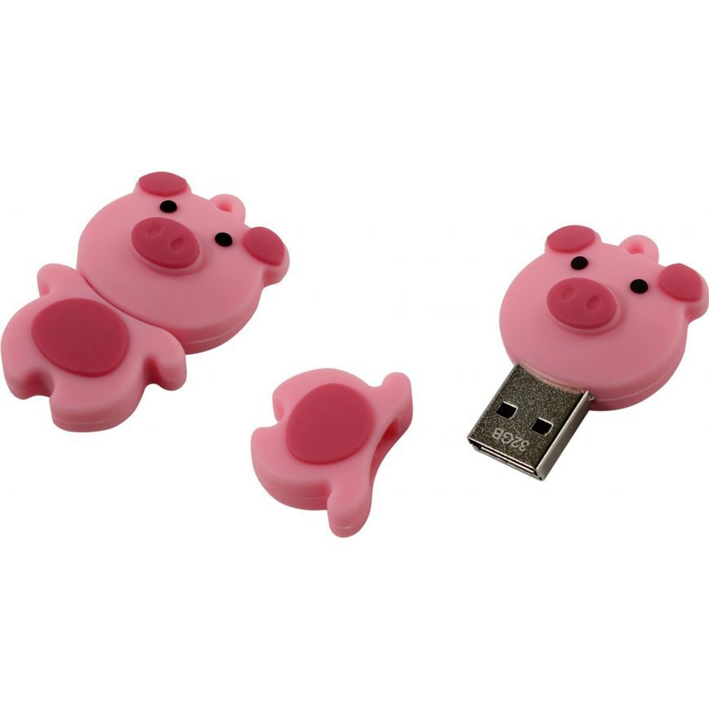 USB Флешка 32GB SmartBuy Zodiac PIG, USB 2.0, розовая