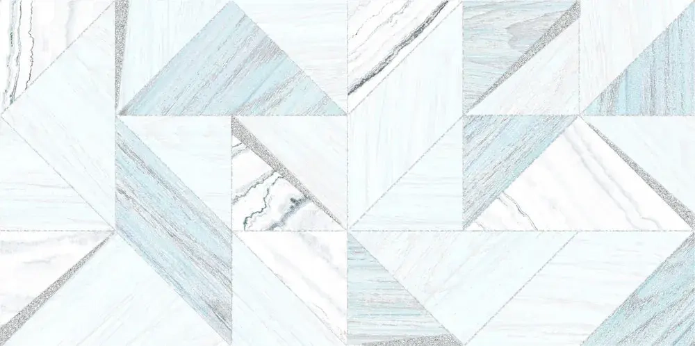 Декоративная плитка ALMA Ceramica DWU09NRT006 North 50x24.9 голубая глянцевая под дерево