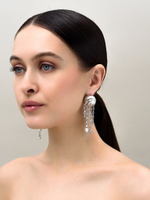 Серьги "Shell chandelier" Silver