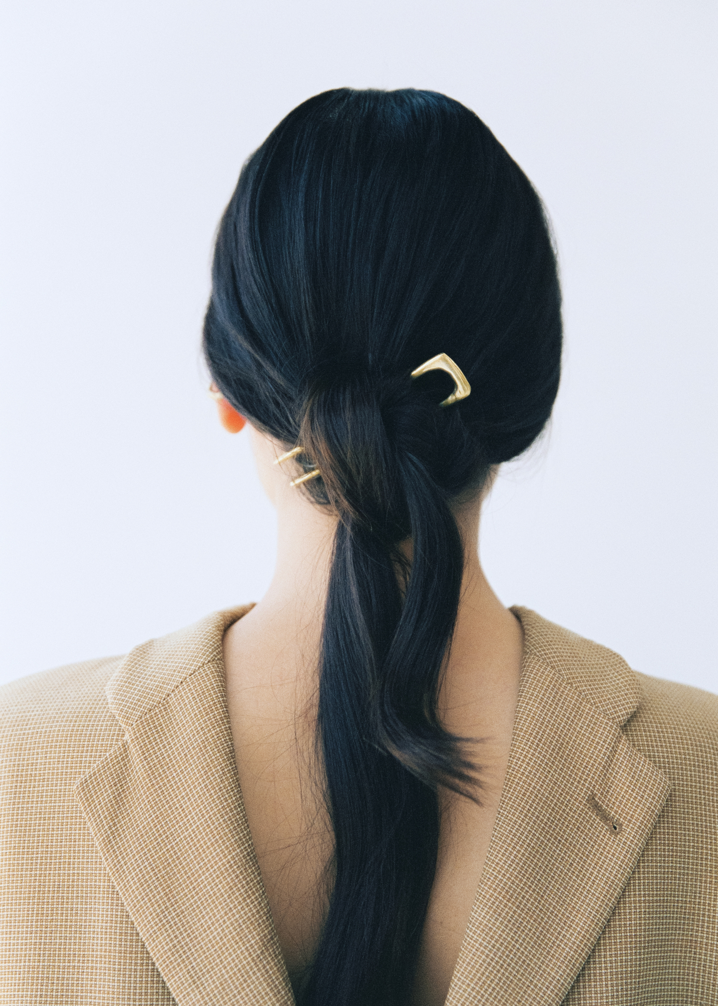 Шпилька для волос, латунь/нейзильбер