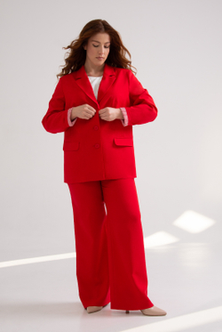 Жакет женский 3998зпа, красный #38К043998зпа