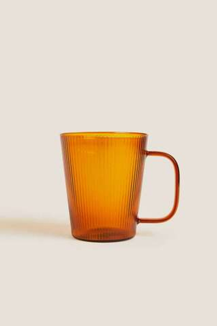 ZARA HOME КРУЖКА ИЗ БОРОСИЛИКАТНОГО СТЕКЛА, ОРАНЖЕВЫЙ