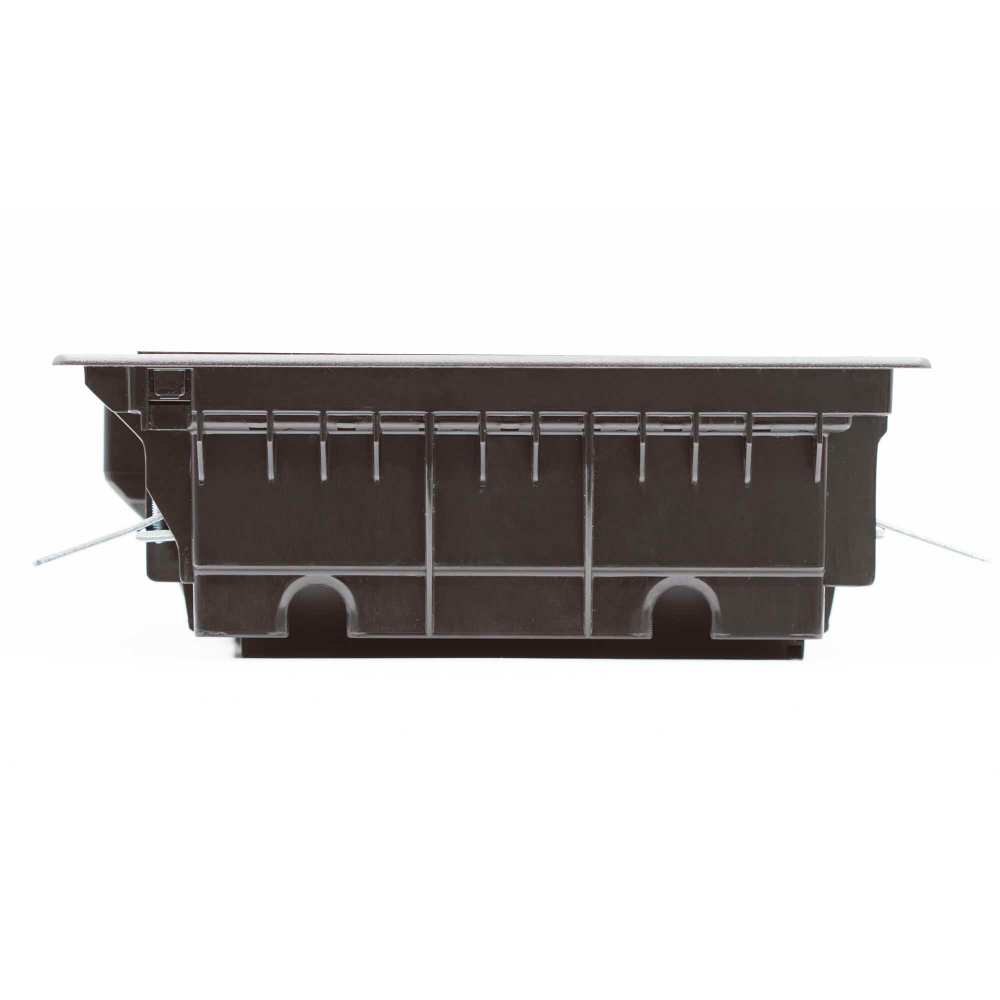 Лючок напольный 12 мод, черный RAL 9005