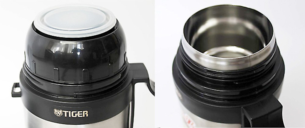 Термос с широким горлом Tiger MCW-P091 Stainless, 0.9 л