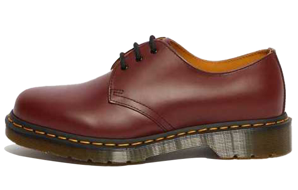 Dr.Martens Martin 1461 Leather Vintage Oxford Flat Shoes Red Brown