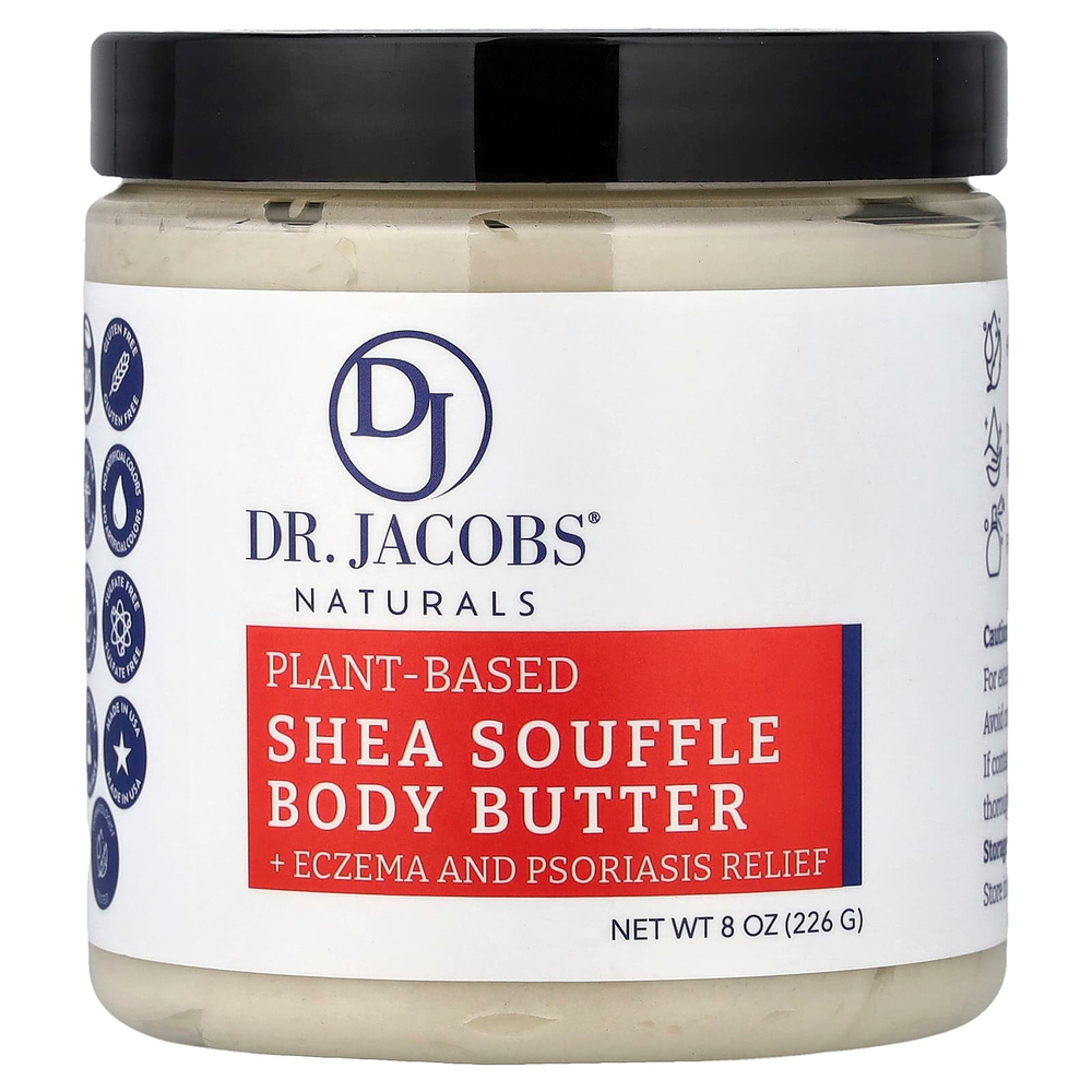 Dr. Jacobs Naturals, масло для тела с растительным маслом ши, без отдушки, 226 г (8 унций)