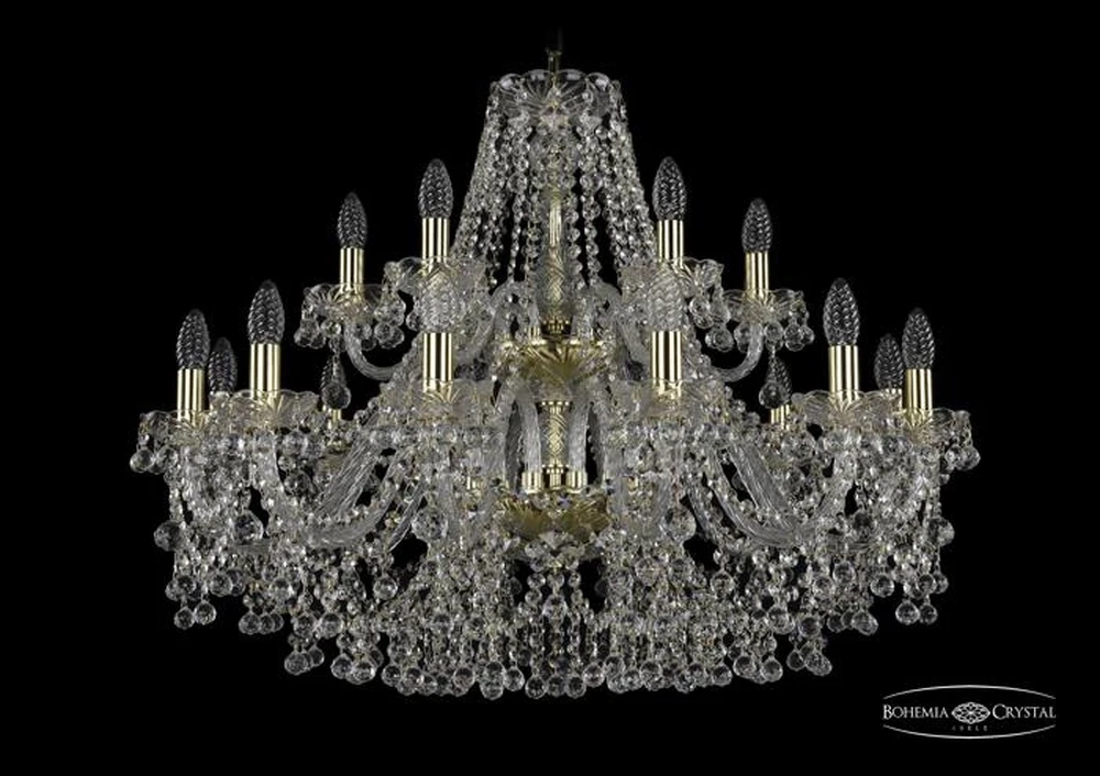 Подвесная люстра Bohemia Ivele 1409/12+6/300/2d/G