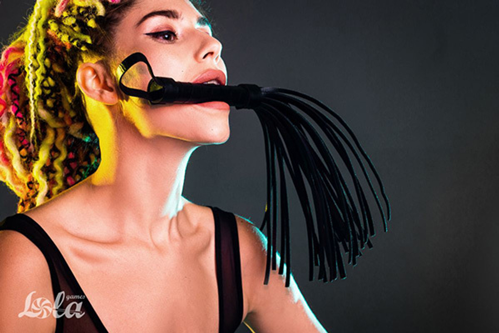 Черная плеть 39см Lola Games Party Hard Dark Secret 1115-01lola