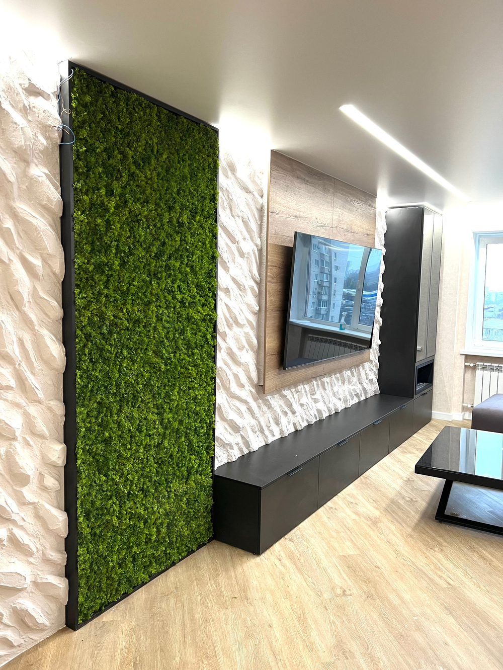 Панно из искусственного мха ягеля