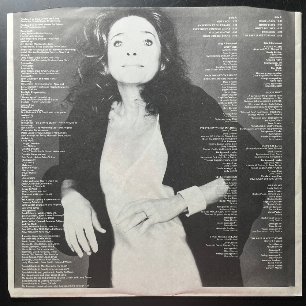 Judy Collins ‎– Home Again (Германия 1984г.)