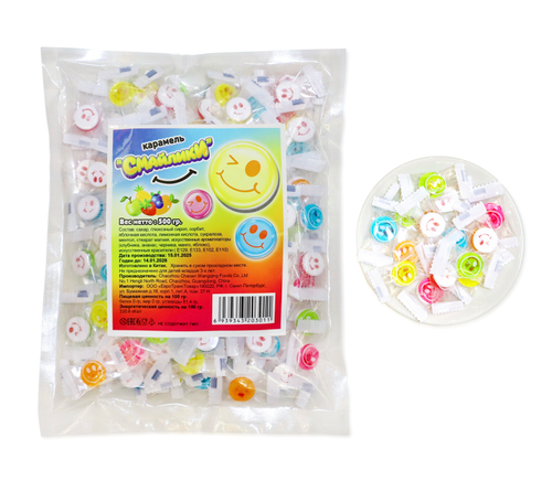 Карамель "Смайлики" 12х500г