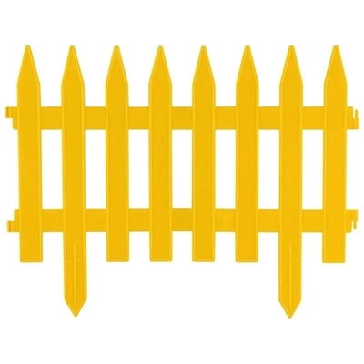 Забор декоративный GOTIKA желтый (4 секции)