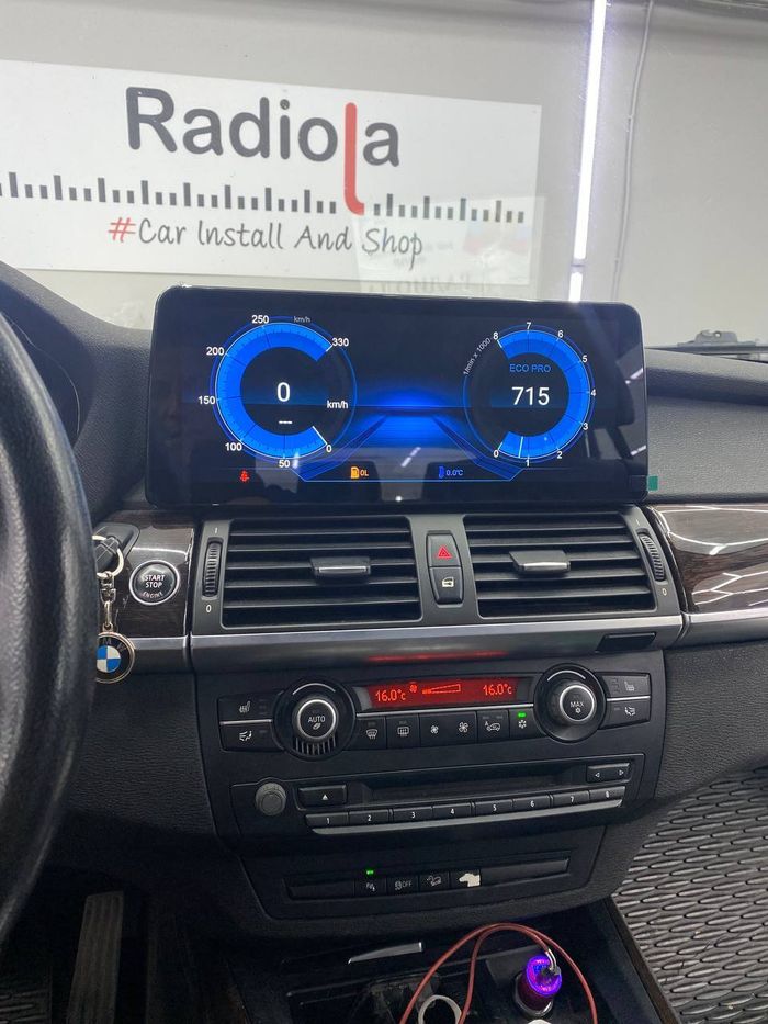 Магнитола для BMW X5 (E70), X6 (E71) 2006-2009 CСC - RDL-1215 монитор 12.3" на Android 13, Быстрая, CarPlay, 4G SIM-слот