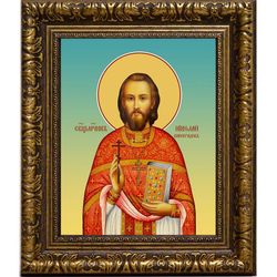 Николай Виноградов священомученик, пресвитер. Икона на холсте.