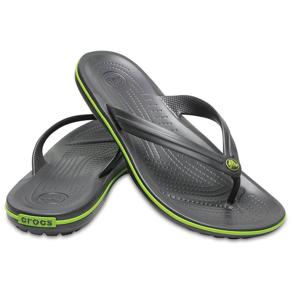 Шлепанцы Crocs Crocband Flip Темно-серые