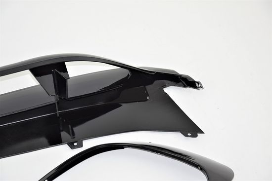 Юбка переднего бампера V.1 для Mercedes A class W176 2015-2018