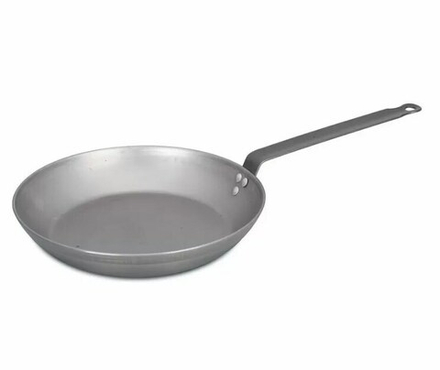 Сковорода c ручкой,белая сталь D=30 h=5см  ( P.L.-Proff Cuisine)