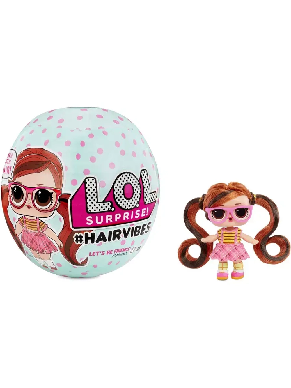 Кукла Лол с волосами в шаре Lol Hairvibes маленькая оригинал