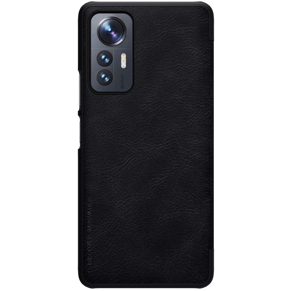 Кожаный чехол книжка от Nillkin для смартфона Xiaomi 12 Lite 5G, серия Qin Leather