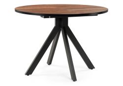 Деревянный стол Бетина 100(130)х100х75 дерево / черный