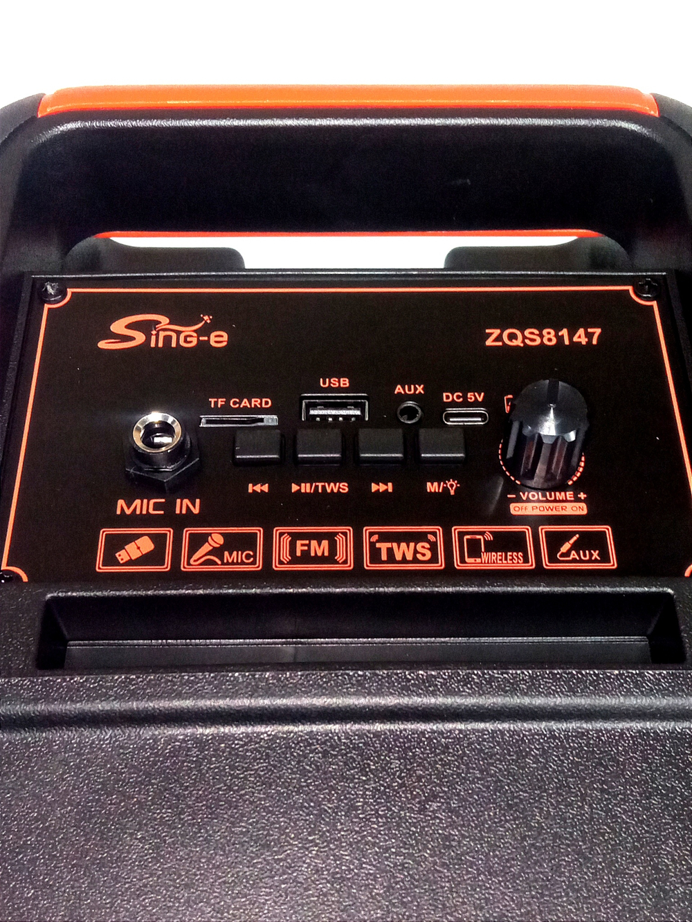 Беспроводная колонка Sing-e ZQS-8147 (8"20W/3A/микрофон)