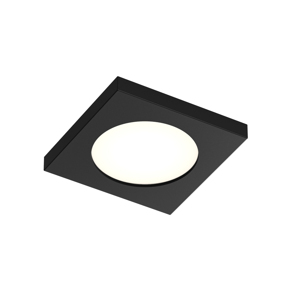 DK3015-BK Встраиваемый светильник влагозащ., IP 44, 50 Вт, GU10, черный, алюминий