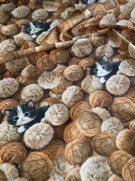 КОТИК В КЛУБОЧКАХ, 100% хлопок 2