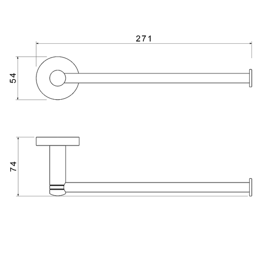 Полотенцедержатель Timo Saona 13051/18 Черное золото