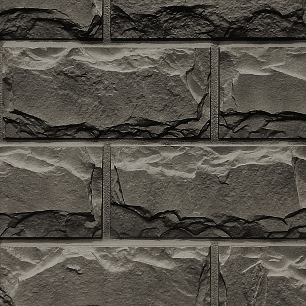 Фасадные панели Блок, темно-серый Fineber (Файнбир)