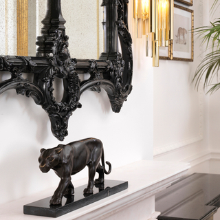 Декор Panther on marble base арт.109572