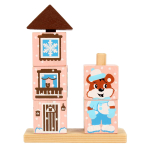 Кубики на палочке "Мишка" 7 шт (Томик)