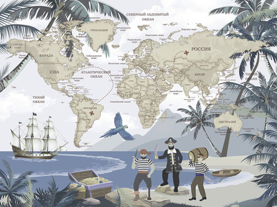 Дизайнерские обои Wall Street Travel Kids