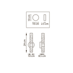 737662 Бра ACRILE 8W LED 560LM G ЗОЛОТО/ПРОЗРАЧНЫЙ 2700/4200/6400K