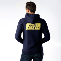 Мужская кофта теннисная Quiet Please Australia Road Sign Hoody Men - Dark Blue, Yellow