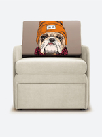 Кресло-кровать "Миник" с подлокотниками, купон Бульдог
