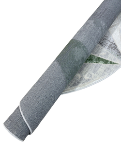 Ковер Kleopatra 37515A Green FLS/L.Grey Овал