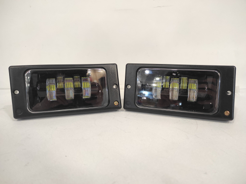 (2110-50W) ПТФ с регулировкой (белый) для ВАЗ 2110-2115, светодиодные противотуманные фары (2 шт. / комплект) ZZ