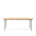 Montuiri круглый раздвижной стол из дубового шпона и белой стали