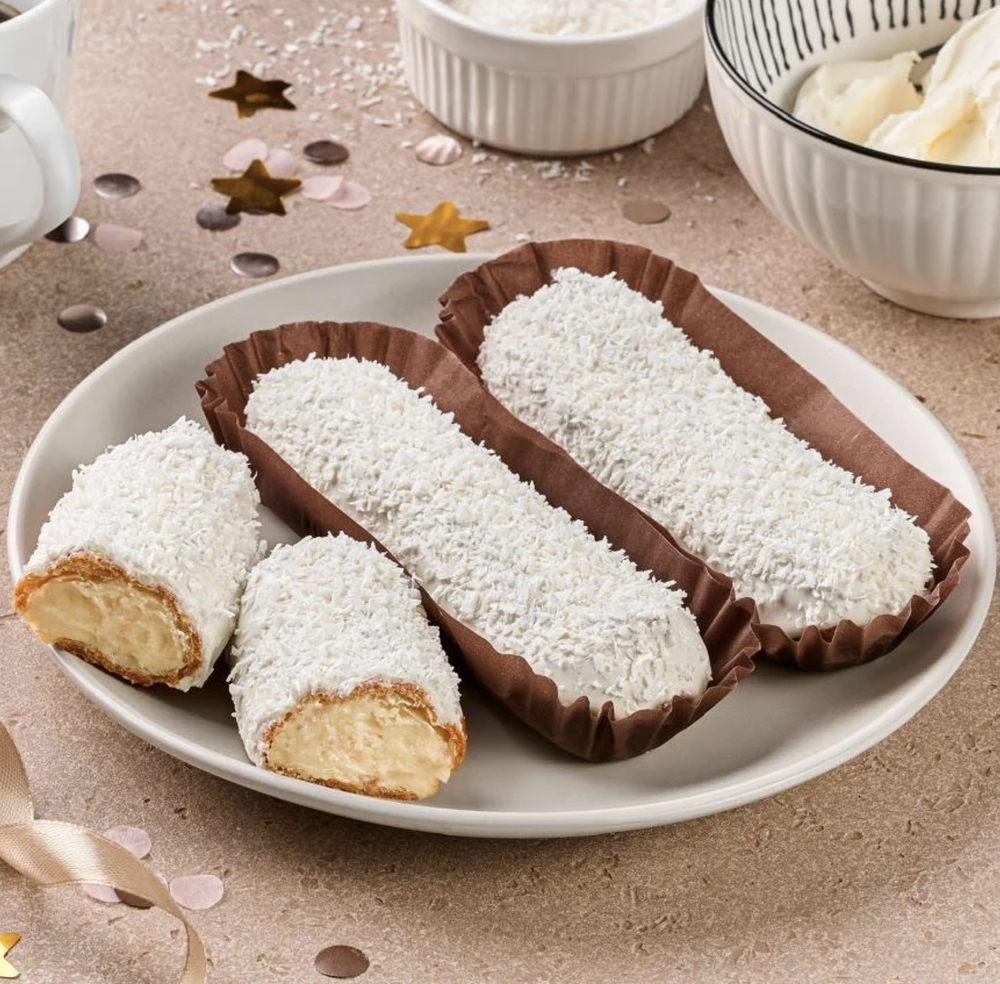 Эклер кокосовый 70гр х5шт/уп х6/кор Десертные истории