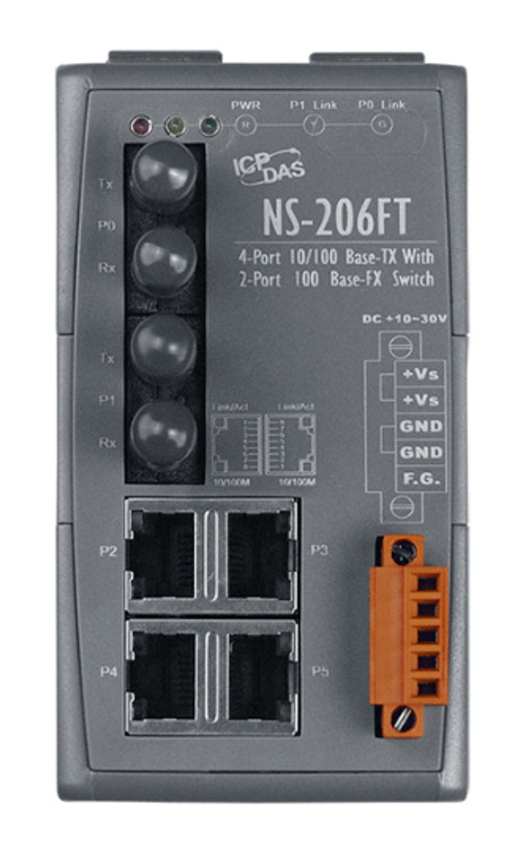 Коммутатор ICP DAS NS-206FT CR