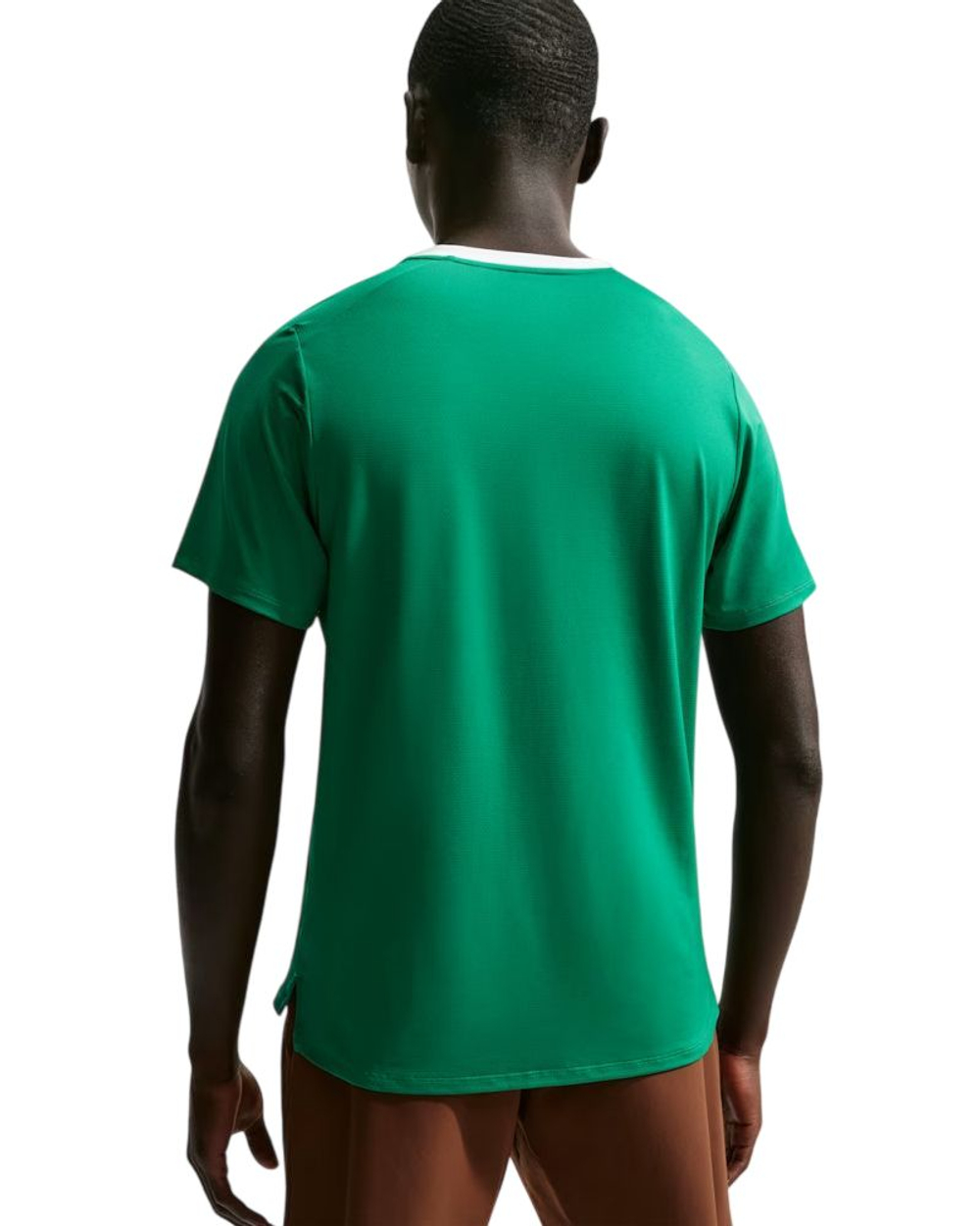 Мужская теннисная футболка Nike Court Advantage Dri-Fit - malachite/white/white